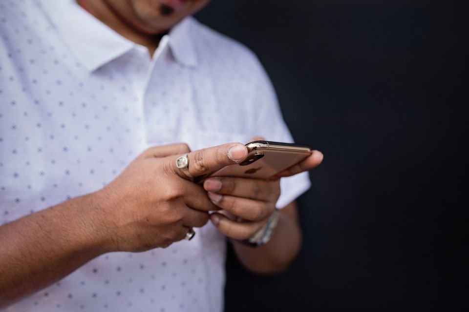 Man browsing