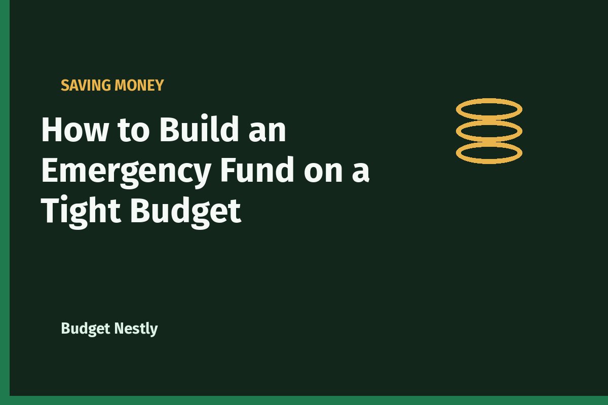 How to Build an Emergency Fund on a Tight Budget
